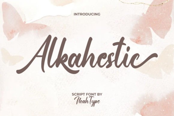 Alkahestic Font: A Stylish Script for Real Business Branding
