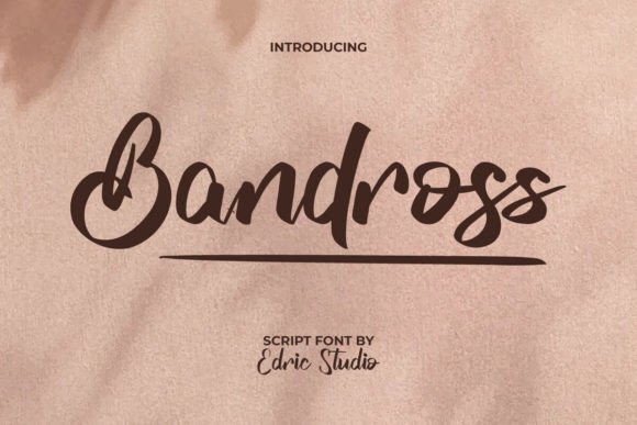 Bandross: A Bold Script Font for Editorial Presence