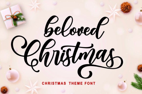 Beloved Christmas: A Stylish Script Font for Handmade Magic