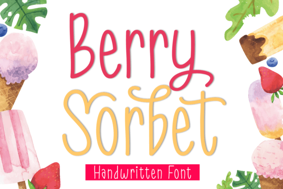 Berry Sorbet: A Whimsical Handwritten Font for Digital Charm