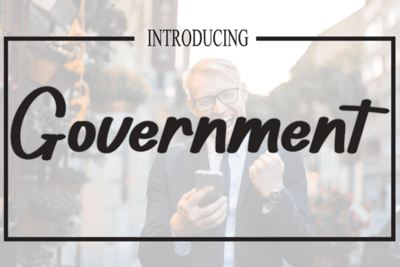 Government: A Premium Script Font for Scroll-Stopping Brand Content