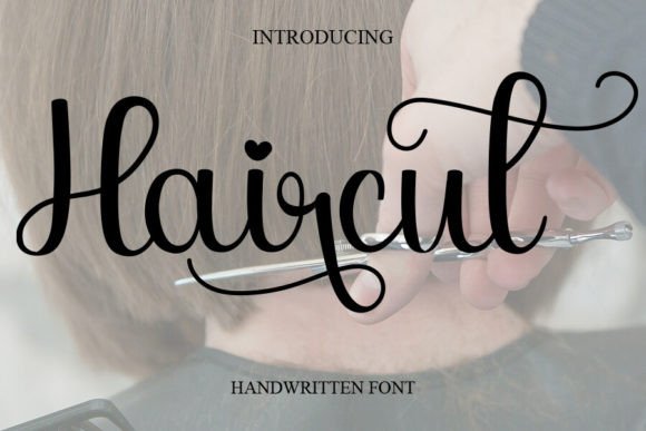 Haircut Font: Elegant Handwritten Script for Crafters & Sellers