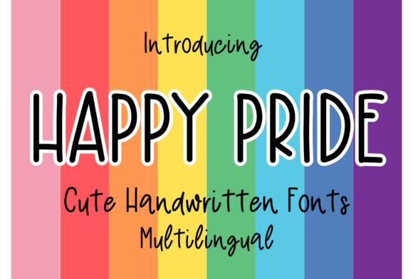 Happy Pride Font: Playful Handwritten Style for Real Business Branding