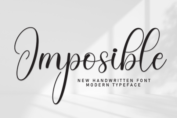 Imposible: A Handwritten Font That Feels Like a Smile