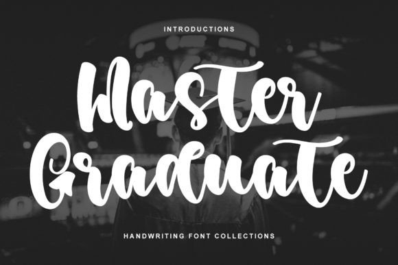 Master Graduate: A Bold Script Font for Editorial Impact