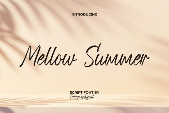 Mellow Summer Font: A Handwritten Script for Warm, Uplifting Designs