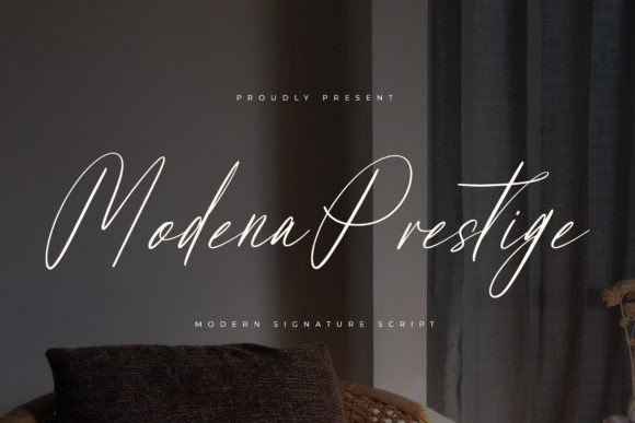 Modena Prestige: A Luxury Script Font That Elevates Campaign Visuals