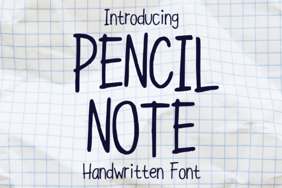 Pencil Note: A Handwritten Display Font That Feels Human, Not Hype