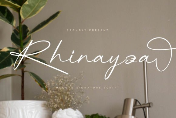 Rhinayza: A Luxury Script Font That Elevates Real Small Business Branding