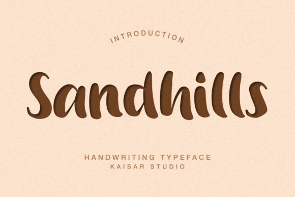 Sandhills Script Font for Handmade Labels & Wedding Invitations