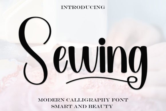 Sewing Font: A Festive Script for Memorable Branding