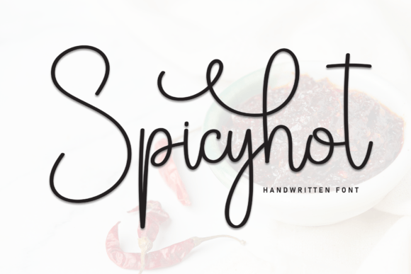 Spicyhot: A Stylish Script Font for Handmade Labels & Printables