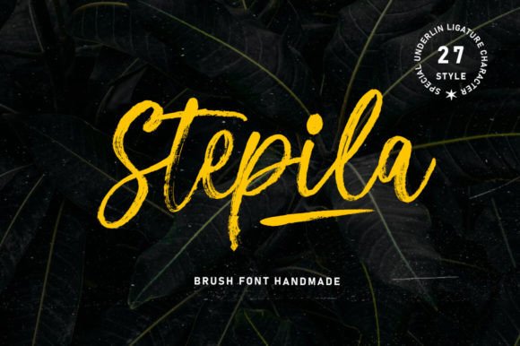 Stepila: A Refined Script Font for Handmade Charm