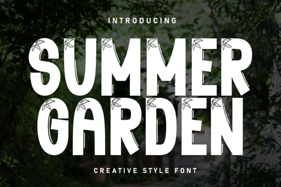 Summer Garden Font: A Friendly, Handwritten Touch for Your Brand