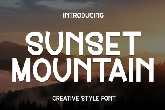 Sunset Mountain Handwritten Font for Web Design