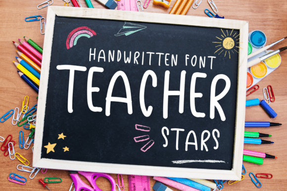 Teacher Stars: A Handwritten Font That Makes Your Brand Feel Human